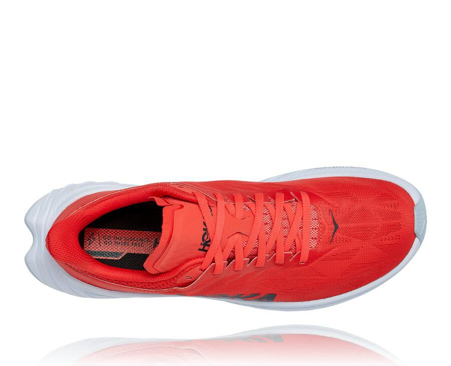 Tenis Hoka One One Hombre Rojos/Blancos - Carbon X 2 - LGNE49283